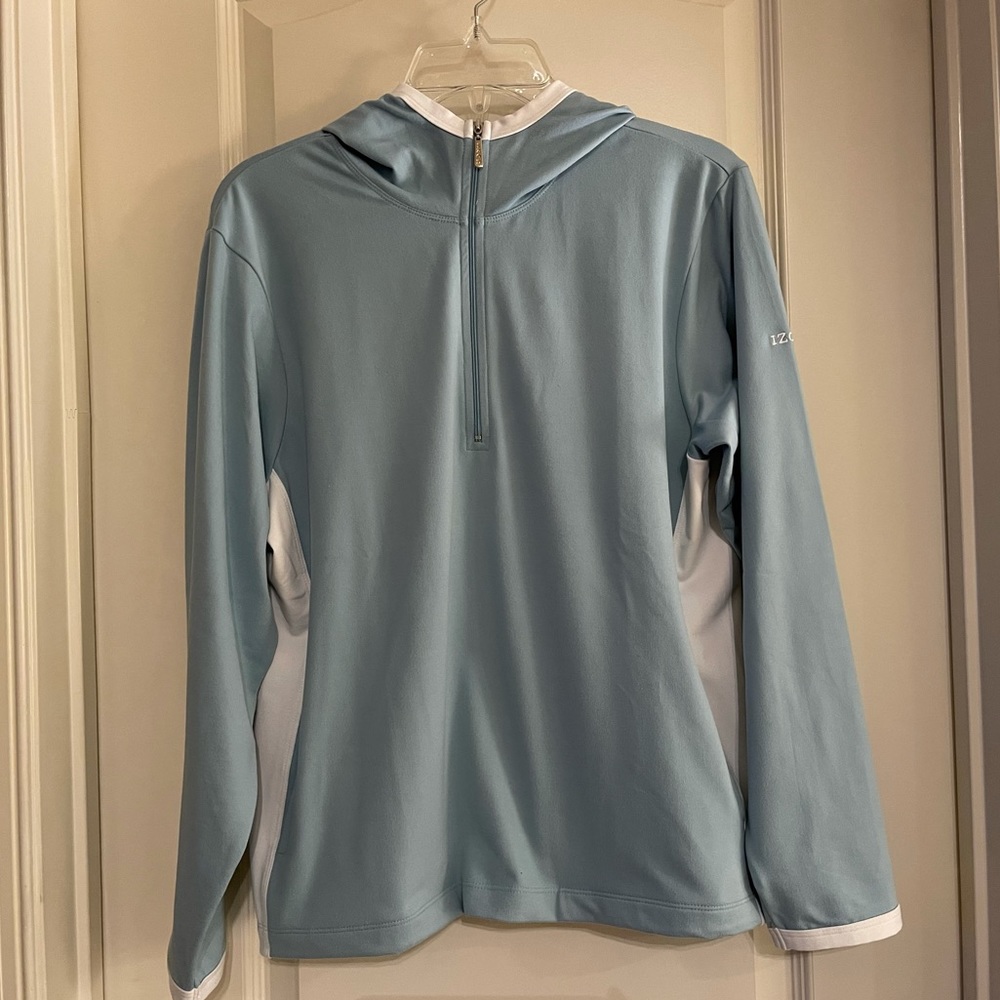 IZOD Hooded Running Top